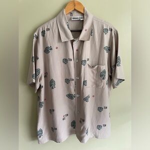 Vintage Chico’s Silk Linen Blend Button Down